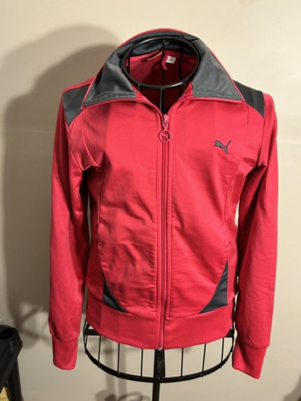 Puma size small pink  womens athletic jacket coat active wear